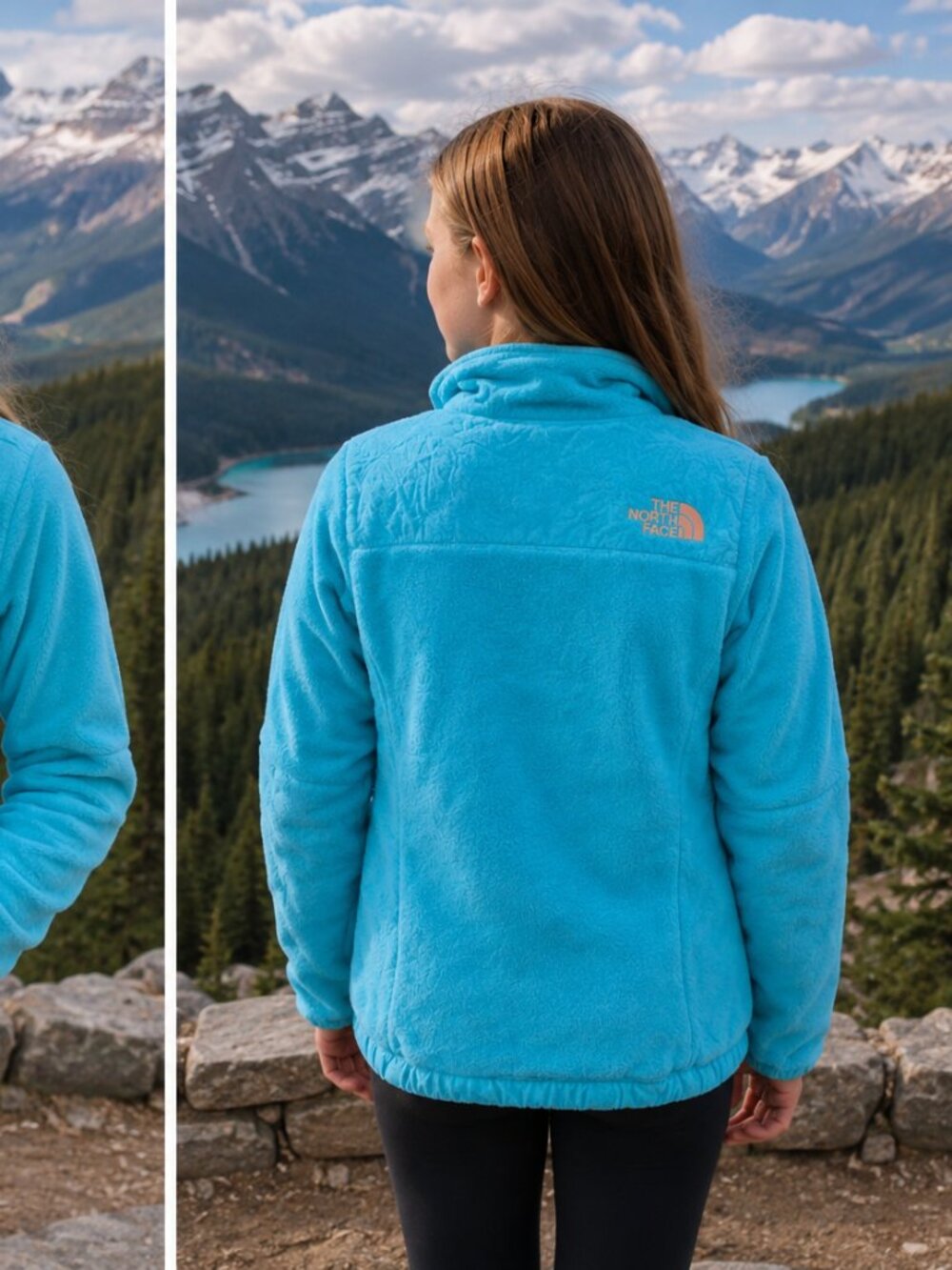The North Face Big Girls’ Blue Denali Fleece Sweater – Size M (10/12) - Picture 2 of 13
